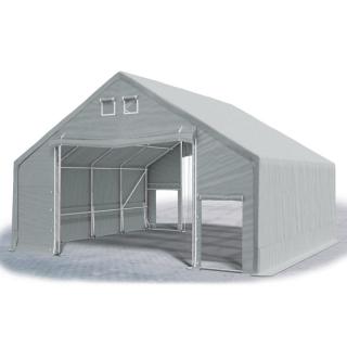 Stanové haly - Oceľ + PVC 10x8x3m (PEVNÝ SKLADOVACÍ STAN  - 10m × 8m × 3m / 5,70m)