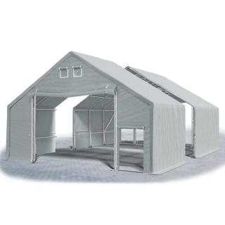 Stanové haly - Oceľ + PVC 8x24x3m (PEVNÝ SKLADOVACÍ STAN  - 8m × 24m × 3m / 5,12m)