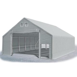 Stanové haly - Oceľ + PVC 9x12x3m (PEVNÝ SKLADOVACÍ STAN  - 9m × 12m × 3m / 5,38m)