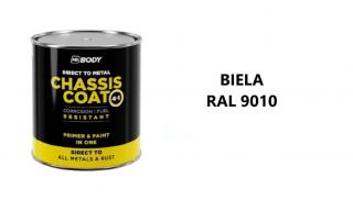HB BODY chassis coat - VYSOKOKVALITNÁ ALKYDOVÁ FARBA 4V1 RAL 9010 POLOLESK 2,5L