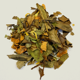 Biely čaj - Baza-broskyňa 50 g (Pai Mu Tan)