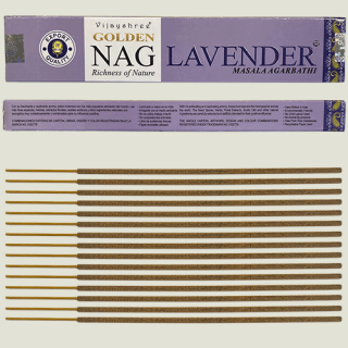 Vonné tyčinky Lavender GOLDEN NAG (Golden Nag Agarbathi)