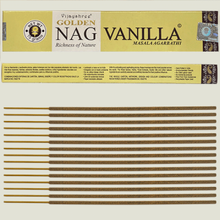 Vonné tyčinky Vanilla GOLDEN NAG (Golden Nag Agarbathi)