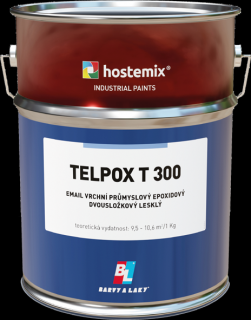 Barvy a laky Teluria EPOXID Telpox T300 epoxidová dvojzložková lesklá 8kg + 2kg tvrdidlo mix podla RAL vzorkovníka ral: 1001