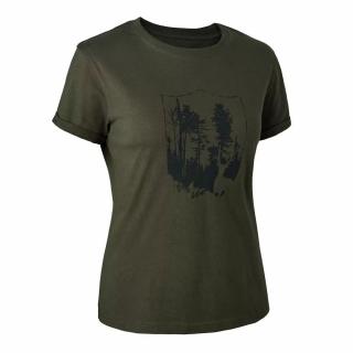 Dámske tričko DEERHUNTER Lady T-shirt with Shield Veľkosť číslo: 38