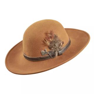 Dámsky poľovnícky klobúk TETRAO - cognac Veľkosť: 54