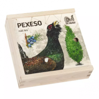 Drevené vzdelávacie pexeso TETRAO - náš les