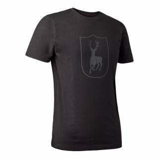 Poľovnícke tričko DEERHUNTER Logo T-shirt Black Veľkosť: 3XL