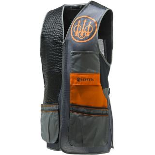 Strelecká vesta Beretta Sporting EVO - GreyCastelrock&Black&Orange Veľkosť: 4XL