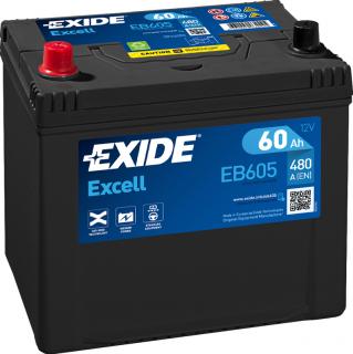 Autobatéria EXIDE EXCELL 60Ah, 12V, EB605