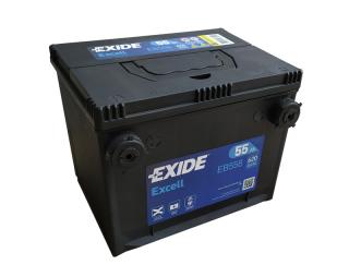 Exide Excell 12V 55Ah 620A EB558