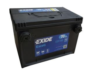 Exide Excell 12V 70Ah 740A EB708