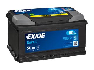 Exide Excell 12V 80Ah 700A EB802