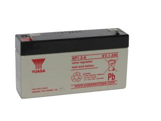 YUASA Staničná (záložná) batéria NP1.2-6, 1.2Ah, 6V