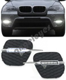 BMW X5 denné LED svietenie s mriežkami