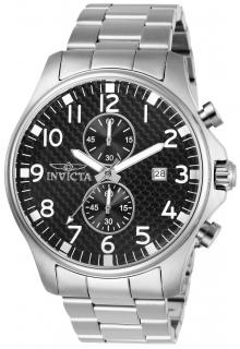 Invicta 0379 (Hodinky Invicta 0379 II Multifunction Black Dial Stainless Steel Men's Watch)