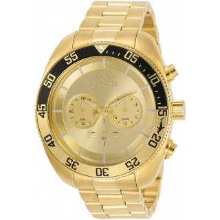 Invicta 30803 (Hodinky Invicta 30803 Pro Diver Chronograph Quartz Gold Dial Men's Watch)