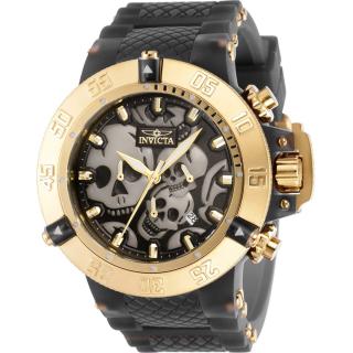 Invicta 37327 (Hodinky Invicta 37327 Subaqua Chronograph Quartz Black Dial Skull Men's Watch)