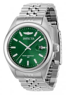 Invicta 38410 (Hodinky Invicta 38410 Aviator Quartz Green Dial Men's Watch)