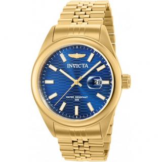 Invicta 38412 (Hodinky Invicta 38412 Aviator Quartz Blue Dial Men's Watch)