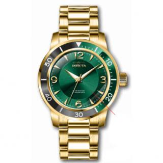 Invicta 38523 (Hodinky Invicta 38523 Specialty Green Dial Gold-tone Men's Watch)