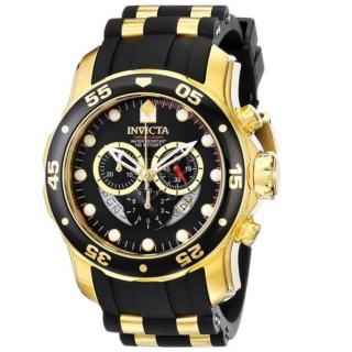 Invicta 6981 (Hodinky Invicta 6981 Pro Diver Chronograph Black Semi-Transparent Dial)