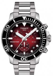 TISSOT T120.417.11.421.00 (Hodinky TISSOT Seastar 1000 Chronograph Quartz Red Gradient Dial Men's Watch T120.417.11.421.00)