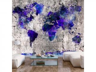 Fototapeta - World Map: Ink Blots