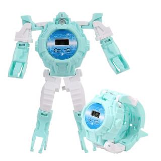 Kreatívne hodinky robot Sky Blue