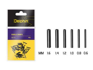 Delphin Single CRIMPS /40ks 1.0mm