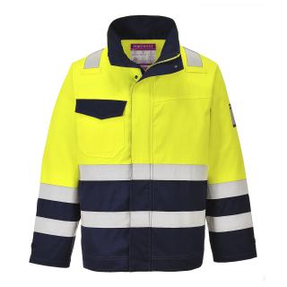 Bunda MV25 Hi-Vis Modaflame Žltá / námornícka modrá