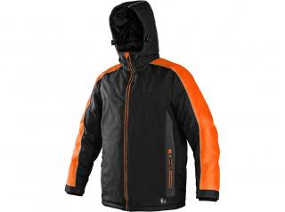 CXS - Zimná bunda Brighton čierno/oranžová