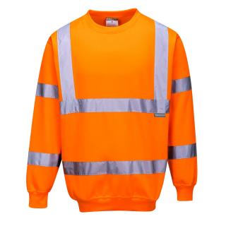 Mikina Hi-Vis cez hlavu Oranžová B303ORR