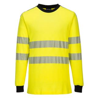 Nehorľavé reflexné tričko PORTWEST WX3 žlté