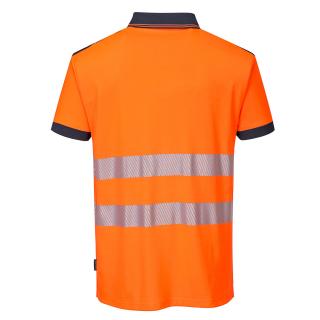 PW3 Hi-Vis Polo-tričko oranžová-tmavo modrá