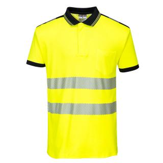 PW3 Hi-Vis Polo-tričko Žltá-čierna