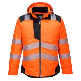 PW3 Hi-Vis Zimná bunda Oranžová-čierna - T400obr