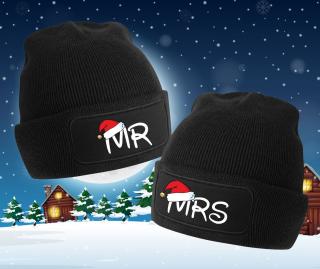 Čapice pre páry Mr &amp; Mrs Vianočné
