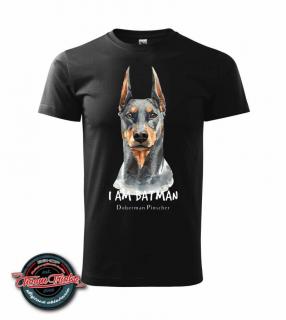 Dámske/pánske tričko s potlačou Doberman