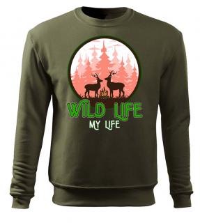 Mikina pre poľovníka Wild Life - My Life | chcemtricko.sk