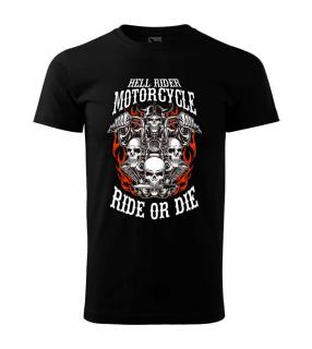 Moto tričko Hell rider