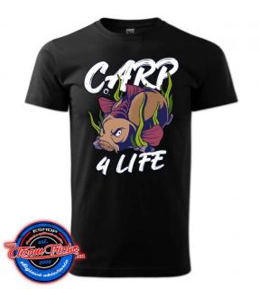Rybárske tričko Carp 4 Life | chcemtricko.sk