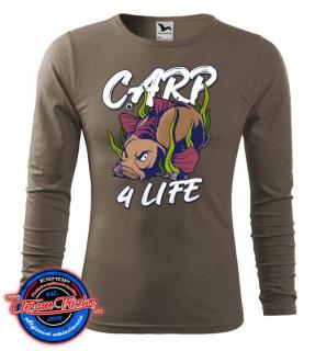 Rybárske tričko Carp 4 Life - dlhý rukáv | chcemtricko.sk