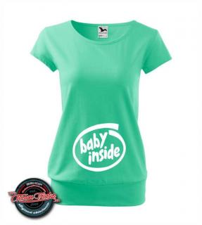 Tehotenské tričko s nápisom Baby loading...