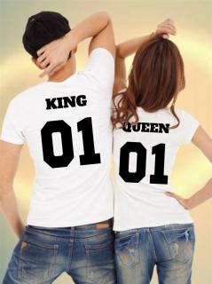 Tričká pre páry King 01 &amp; Queen 01