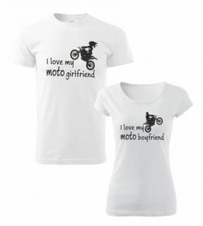 Tričká s potlačou I love my moto boy/ girl cross