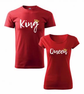 Tričká s potlačou King&amp;Queen 1