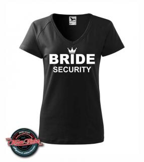 Tričko Bride security