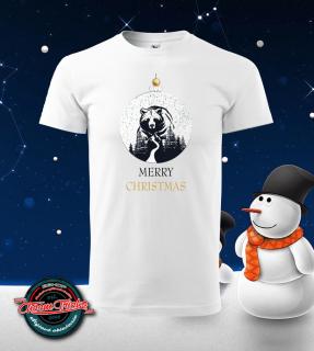 Tričko vianočné s potlačou Merry Christmas Bear