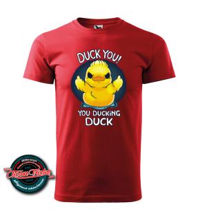 Vtipné tričko s potlačou Duck you!